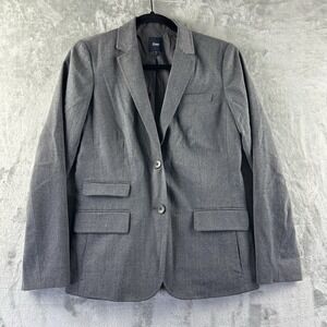 Gap Blazer Women's 6 Gray Wool